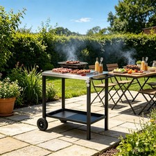 Portable BBQ Cart with