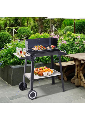 Trolley charcoal bbq barbecue - charcoal,